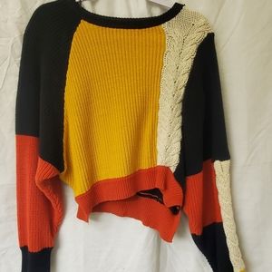 Cropped Knitted Sweater